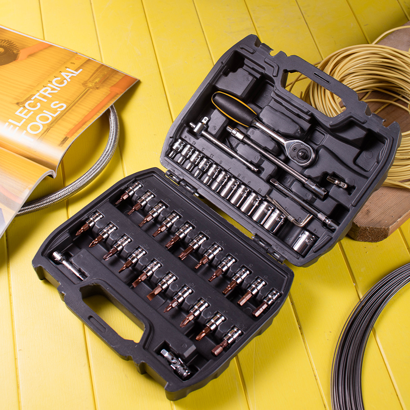 Ensemble de sockets de 6,3 mm de 46 pcs
